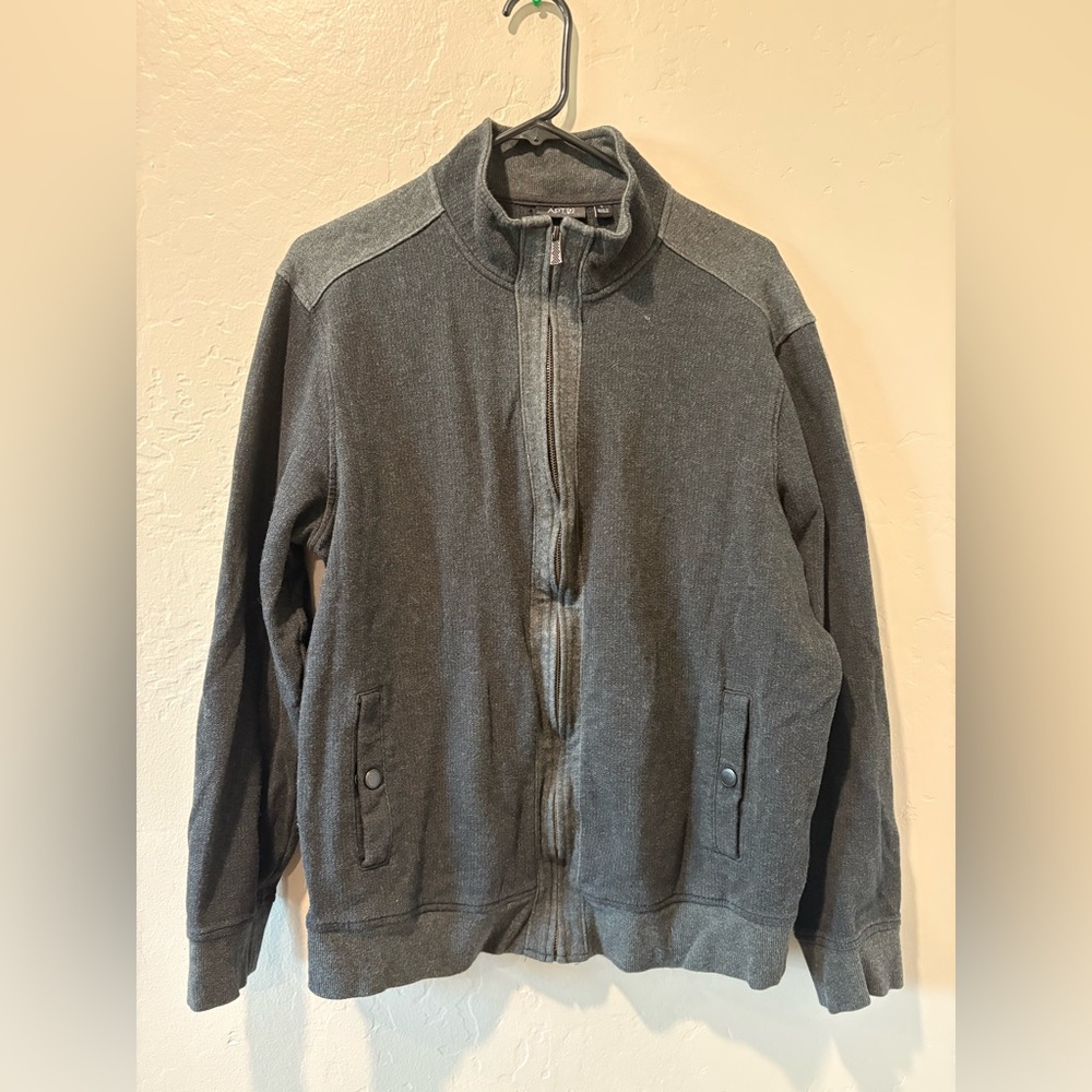Apt 9 Dark Grey Zip Up Jacket